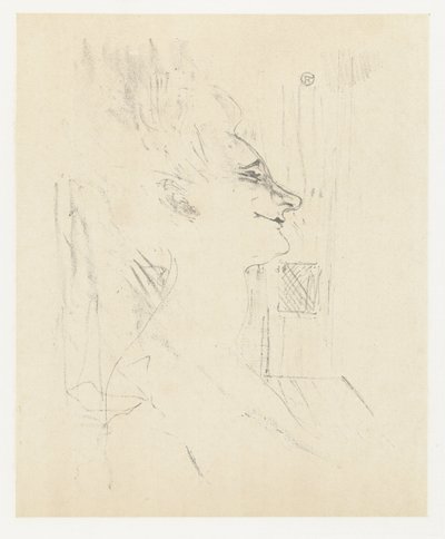 Portret van aktorki Yvette Guilbert w Soularde Yvette Guilbert Soularde Yvette Guilbert: seria angielska (tytuł serii) autorstwa Henri de Toulouse Lautrec