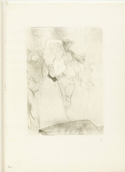 Portret piosenkarki Marcelle Lender tańczącej bolero w operze Chilpéric Pożyczkodawca de dos dansant le bolero autorstwa Henri de Toulouse Lautrec