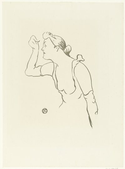 Portret piosenkarki Pauli Brebion Koncert Le cafe (tytuł serialu) autorstwa Henri de Toulouse Lautrec