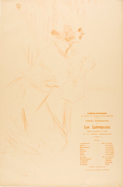 Program na trąd autorstwa Henri de Toulouse-Lautrec