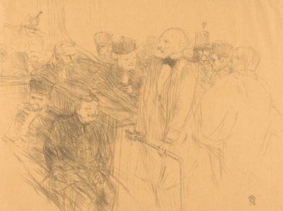 Osadzanie ribota autorstwa Henri de Toulouse Lautrec