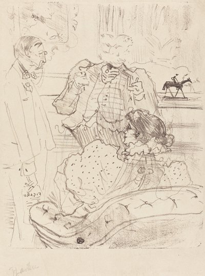 Rosmersholm; Przysięga autorstwa Henri de Toulouse Lautrec