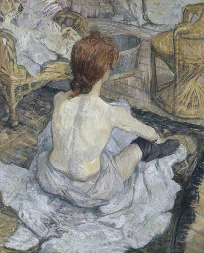 Ruda toaleta, 1889 autorstwa Henri de Toulouse Lautrec