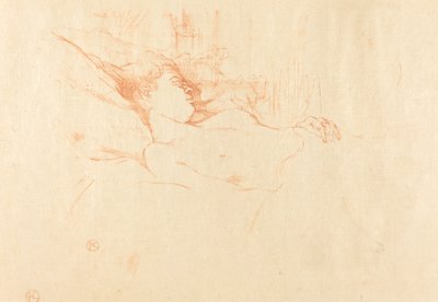 Spać autorstwa Henri de Toulouse Lautrec