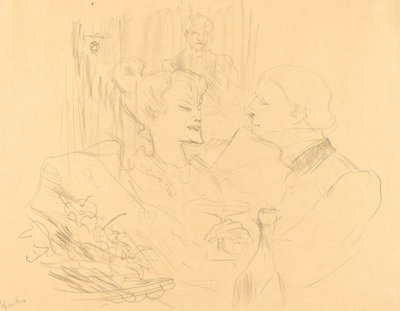 Kolacja w Londynie autorstwa Henri de Toulouse Lautrec