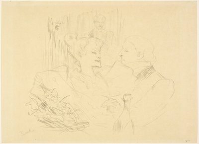 Kolacja w Londynie autorstwa Henri de Toulouse Lautrec