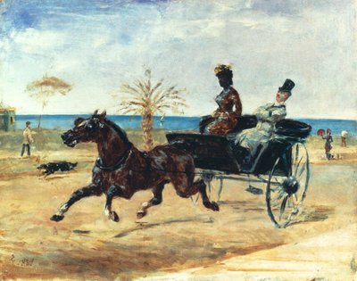 Czarna hrabina, 1881 autorstwa Henri de Toulouse Lautrec