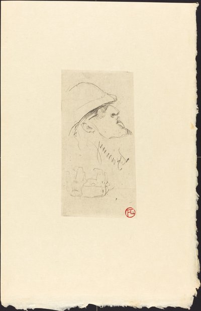 Odkrywca Vicomte de Brettes (Explorer LJ Vicomte de Brettes?) autorstwa Henri de Toulouse Lautrec