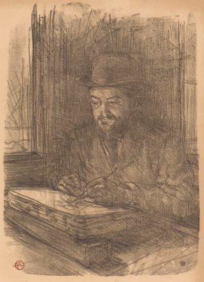 Drobny grafik Adolphe Albert autorstwa Henri de Toulouse Lautrec