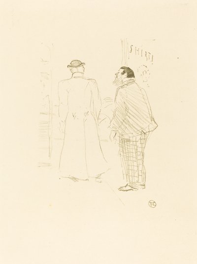 Pierwszy sprzedawca Jourdana i Browna autorstwa Henri de Toulouse Lautrec