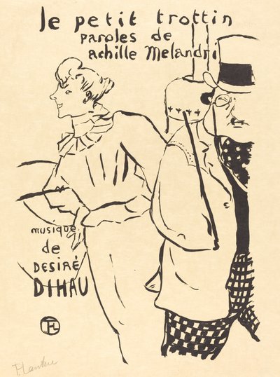 Dziewczynka na posyłki (Le petit trottin) autorstwa Henri de Toulouse Lautrec