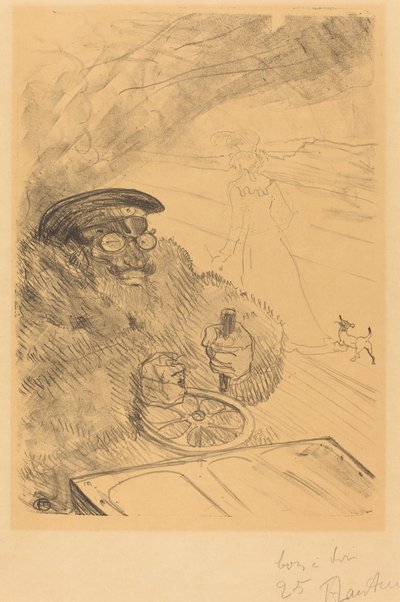 Kierowca autorstwa Henri de Toulouse Lautrec