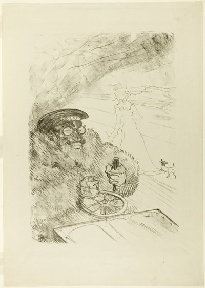 Kierowca autorstwa Henri de Toulouse Lautrec