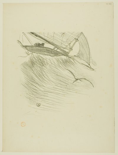 Jaskółki morskie, z Melodii Désiré Dihau autorstwa Henri de Toulouse Lautrec