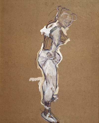 Trapezistka dopasowująca rajstopy autorstwa Henri de Toulouse Lautrec