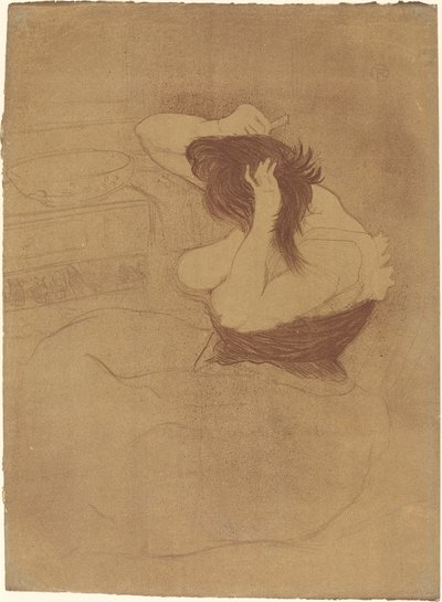 Kobieta czesząca włosy autorstwa Henri de Toulouse Lautrec