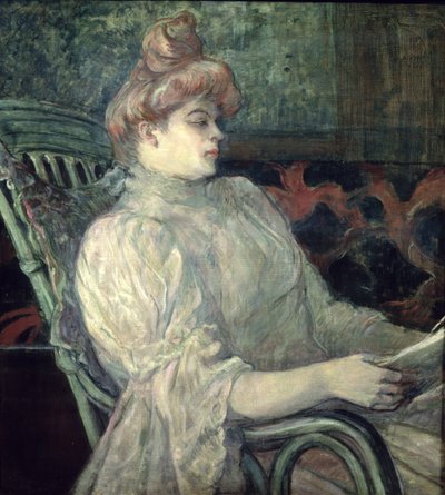 Kobieta czytająca autorstwa Henri de Toulouse Lautrec