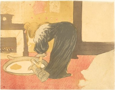 Kobieta w wannie (Femme au tub) autorstwa Henri de Toulouse Lautrec