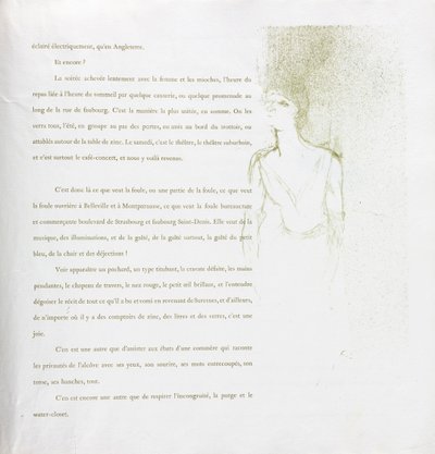 Yvette Guilbert-seria francuska: nr 9 autorstwa Henri de Toulouse-Lautrec