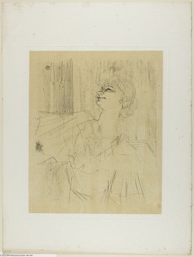 Yvette Guilbert — Menilmontant de Bruant, od Yvette Guilbert autorstwa Henri de Toulouse-Lautrec