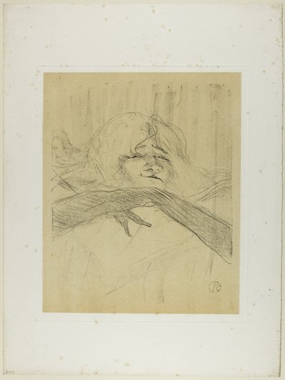 Yvette Guilbert - "Linger, Longer, Loo", od Yvette Guilbert autorstwa Henri de Toulouse Lautrec