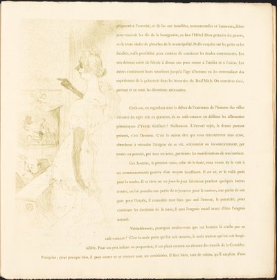 Yvette Guilbert autorstwa Henri de Toulouse Lautrec