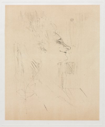 Yvette Guilbert odurzona, 1898. autorstwa Henri de Toulouse Lautrec