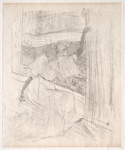 Yvette Guilbert: Pozdrawiając publiczność autorstwa Henri de Toulouse-Lautrec