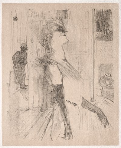 Yvette Guilbert: Na scenie autorstwa Henri de Toulouse-Lautrec