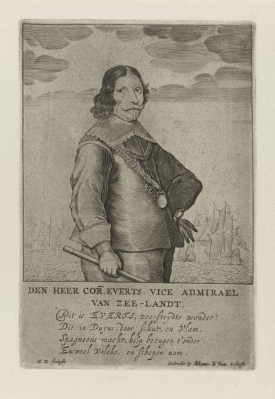 Portret Cornelisa Evertsena autorstwa Henrick Rochuszn van Dagen