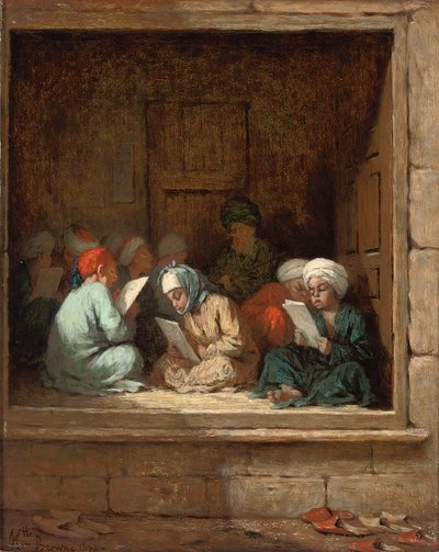 Turecka sala szkolna, 1870 autorstwa Henriette Browne