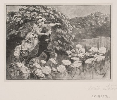 Ilustracja do H. C. Andersena: „Hyldemother” autorstwa Henrik Arnold Hamilkar Sørensen