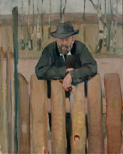 Portret Hansa Jaegera (olej na płótnie) autorstwa Henrik Lund