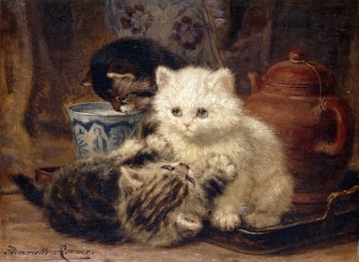 Popołudniowa herbata, autorstwa Henriëtte Ronner Knip