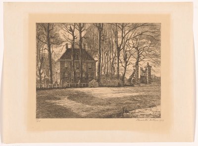 Dworek wśród drzew autorstwa Henriëtte de Vries (signed by artist)