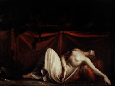 Zabita kobieta i furie (olej na płótnie) autorstwa Henry (1741-1825) Fuseli