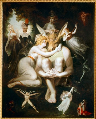 Tytania pieści Bottoma głową osła autorstwa Henry (1741-1825) Fuseli
