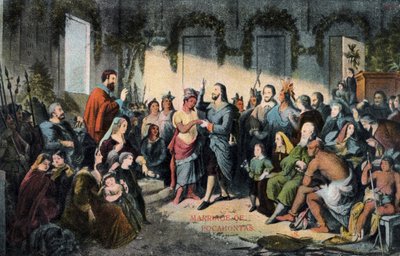 Ślub Pocahontas i Johna Rolfe