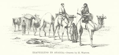 Podróżowanie po Arabii (grawerowanie) autorstwa Henry (after) Warren