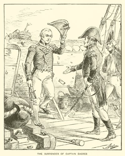 Poddanie się kapitana Dacresa (lito) autorstwa Henry Alexander (after) Ogden