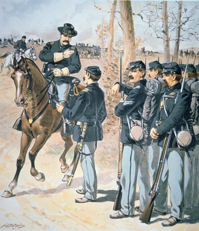 Mundury Kampanii Armii Federalnej (akwarela na papierze) autorstwa Henry Alexander Ogden