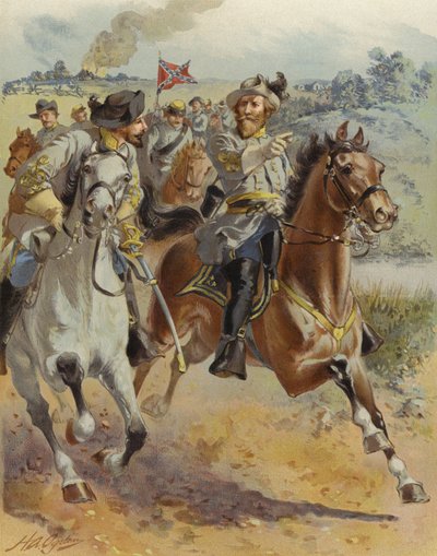 Przejażdżka generała J E B Stuarta wokół McClellana, czerwiec 1862 r. autorstwa Henry Alexander Ogden