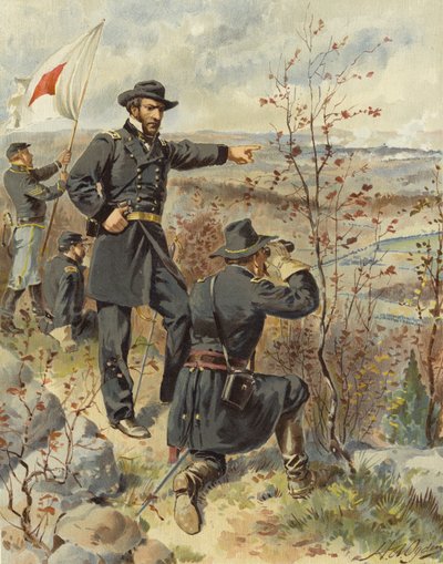 Sherman na górze Kenesaw, 4 października 1864 r. autorstwa Henry Alexander Ogden