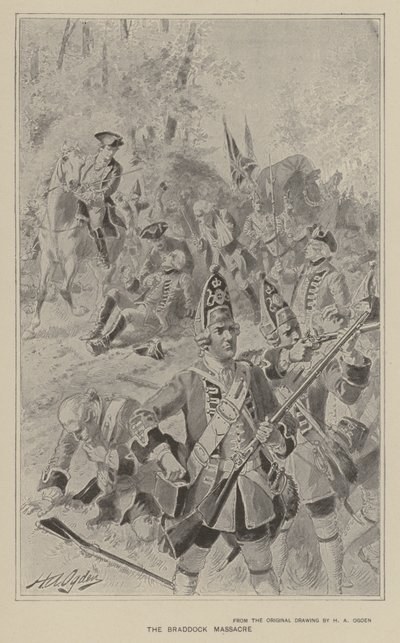 Masakra w Braddocku autorstwa Henry Alexander Ogden