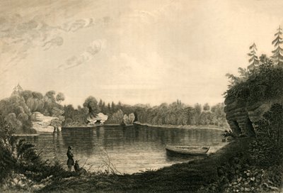 „Jezioro Uckfield”, 1835. autorstwa Henry Alexander Ogg