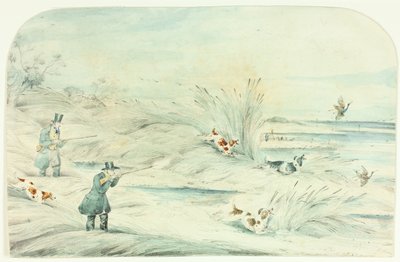 Hunt Crossing Stream Strzelanie do kaczek autorstwa Henry Alken