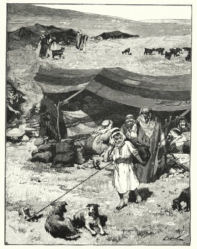Obóz Beduinów (litos) autorstwa Henry Andrew Harper
