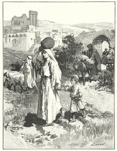 Wioska Samarytan (litos) autorstwa Henry Andrew Harper