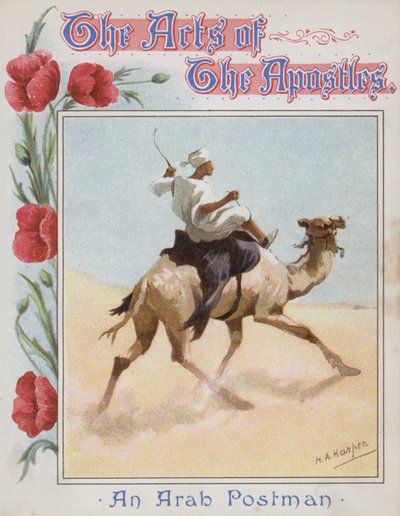 Arabski listonosz (chromolitho) autorstwa Henry Andrew Harper
