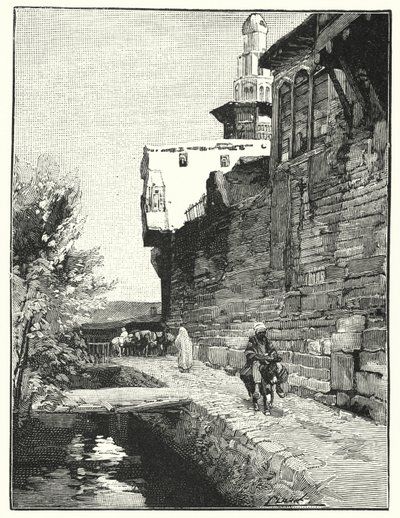 Mur miejski Damaszku (lito) autorstwa Henry Andrew Harper